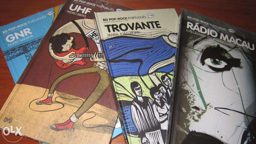 BD POP ROCK PORTUGUÊS - Colecção Livro + Cd - Novos!!!