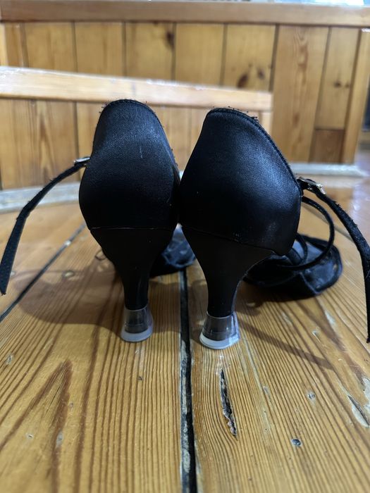 Buty do latino Burtan Havana czarne 38 r. , 24,5 cm