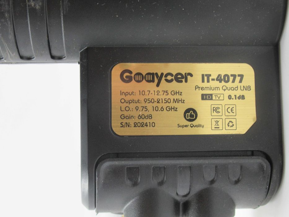 Konwenter satelitarny GOAYCER IT-4077 HD 4 wejścia