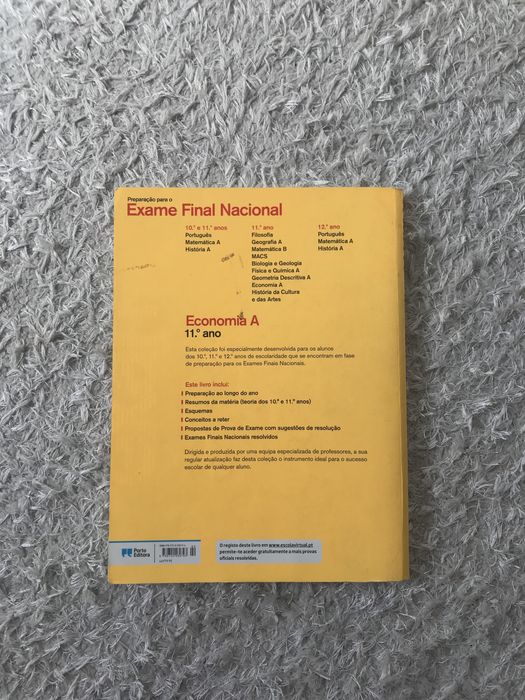 Livro Porto Editora Economia A