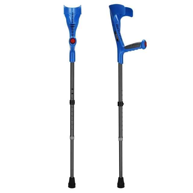 !!NOWE !! Kule ortopedyczne MED 4FIZJO łokciowe regulowane niebieskie