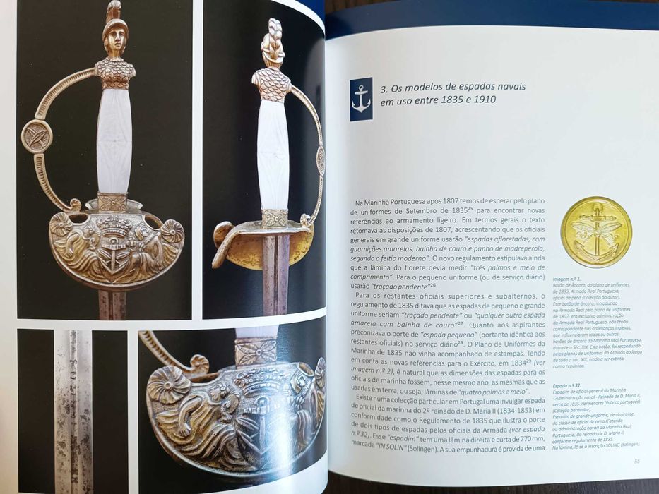 Livro: Espadas, Sabres, Adagas e Talins da Marinha Portuguesa