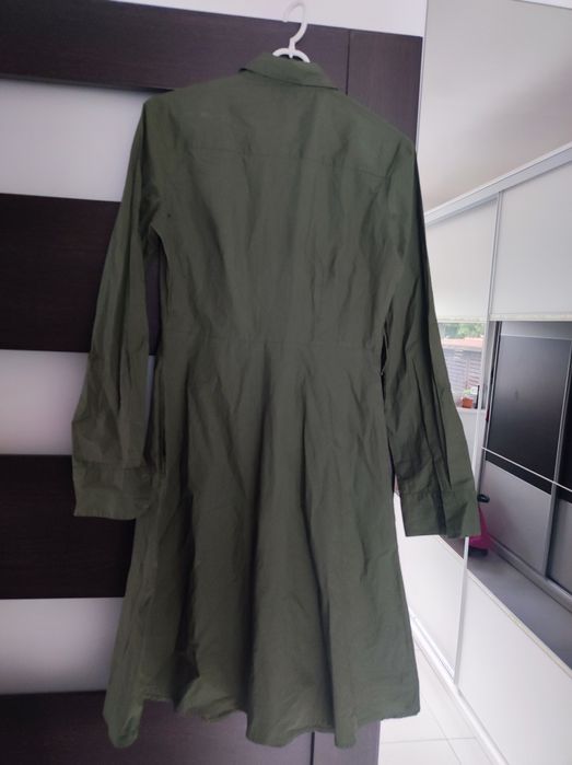 Sukienka w kolorze khaki -Mango- nowa