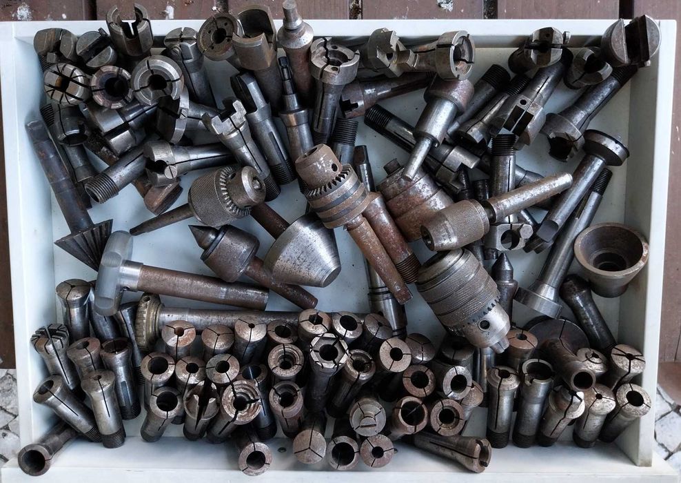 Schaublin SV102 & SV90 enorme Lote pinças W20 de torno Relojoeiro