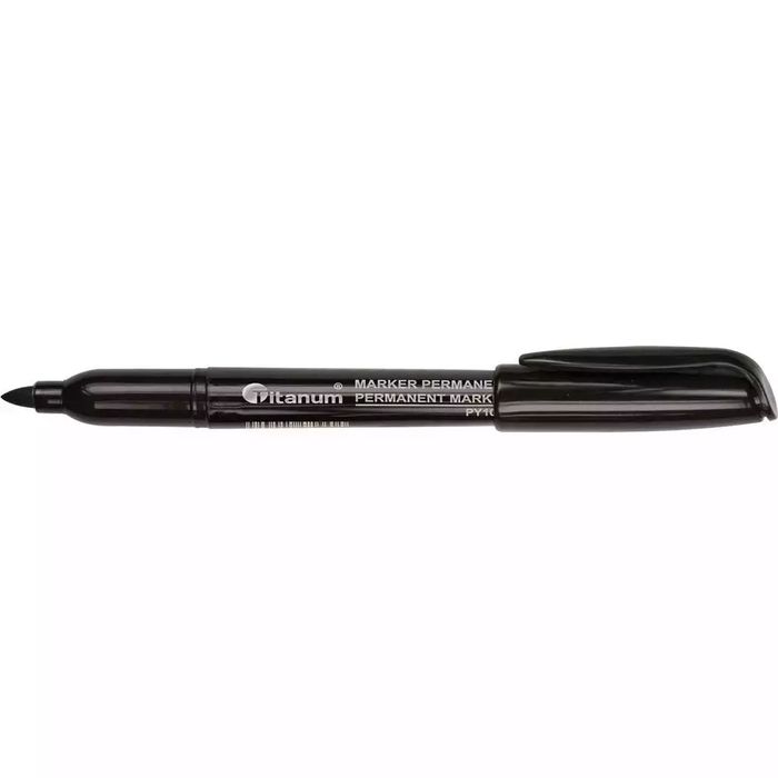 Marker permanentny czarny. Titanum. Nowy Produkt