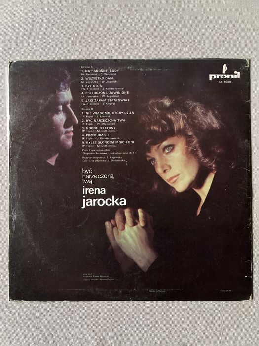 LP Irena Jarocka Być Narzeczoną Twą