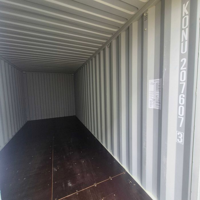 Kontenery Morskie 20DV ONE WAY – Nowe po Jednej Podróży | RAL 7042