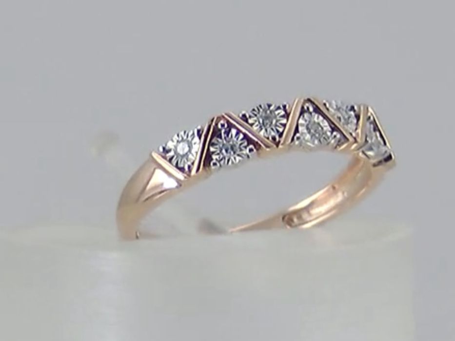 Золотое кольцо с бриллиантами 585 проба размеры от 15-20