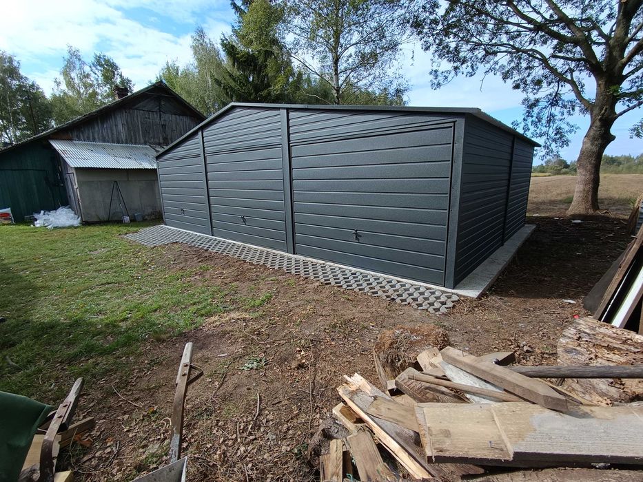 Garaż blaszany garaż blaszak garaże 9x6 7x5 6x6 Rus -stal profil 5x7