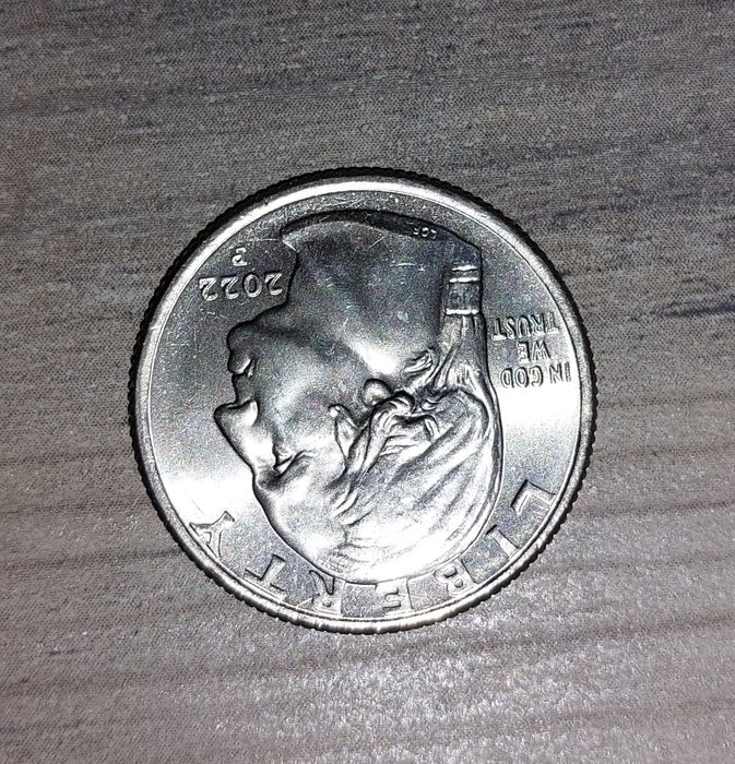 Moeda estrangeira de 1/4 Dollar Maya Angelou USA 2022P