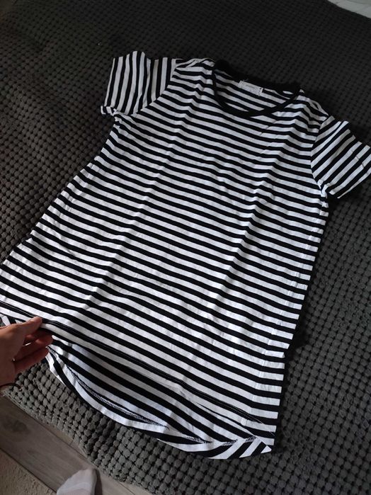 Bawełniany t-shirt w paski Reserved xs