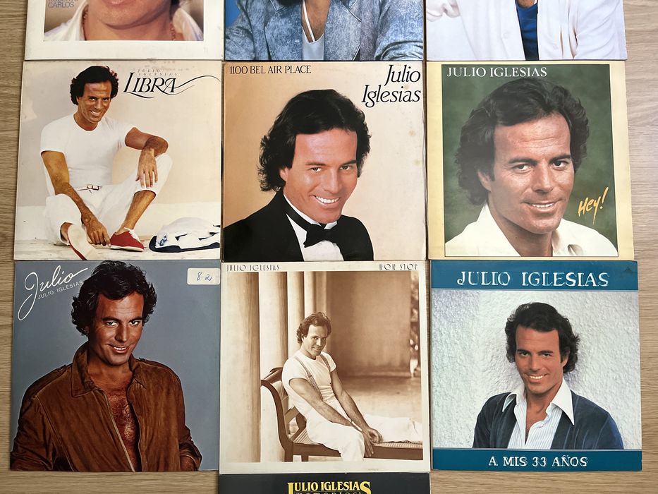Discos / LPs Roberto Carlos e Julio Iglesias