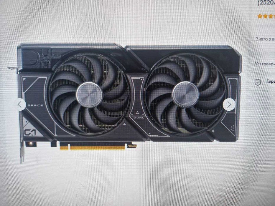 Відеокарта ASUS PCI-Ex GeForce RTX 4070 DUAL OC 12GB GDDR6X (192bit)