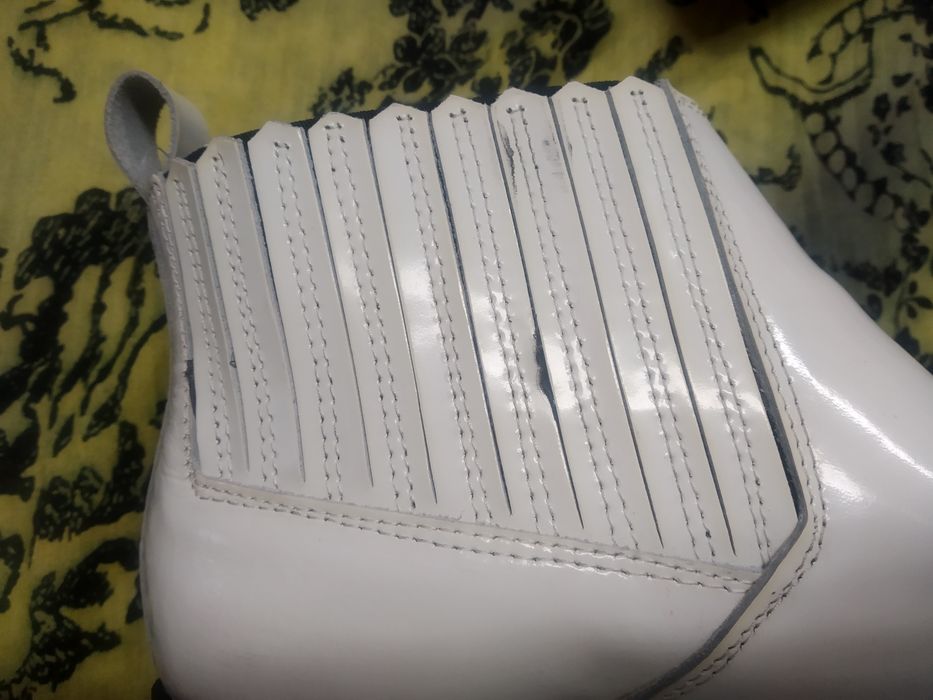 Botki Mango Białe kowbojki damskie rozmiar 40/39 skóra Mango Portugal