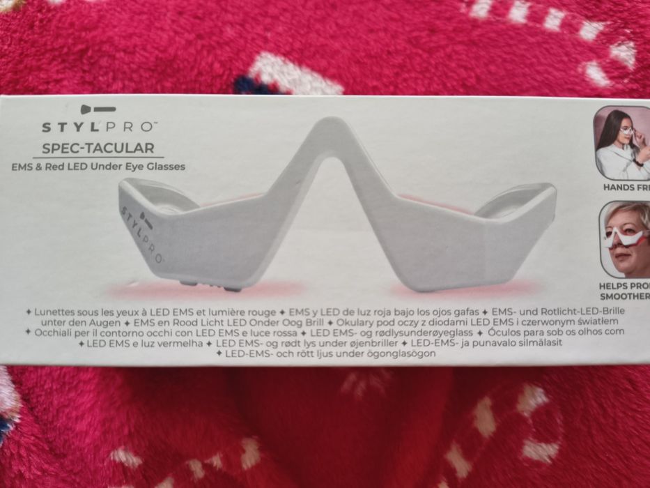Masażer okolic oczu, Stylpro spec tacular okulary EMS, terapia światłe