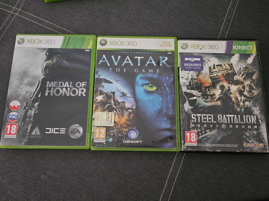 Avatar the Game + medal of honor + Steel Battalion xbox 360