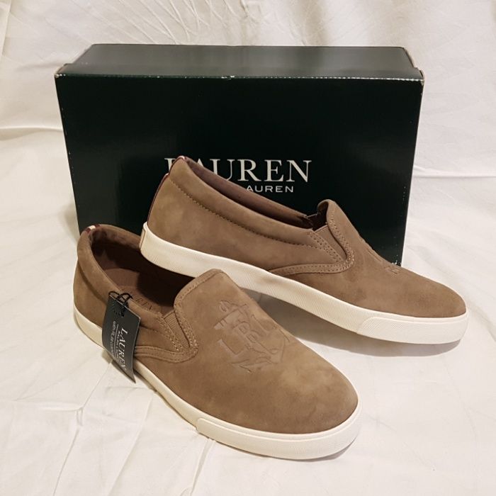 Кожаные замшевые слипоны LAUREN Ralph Lauren Ricci 10 US 41 EU 27 см