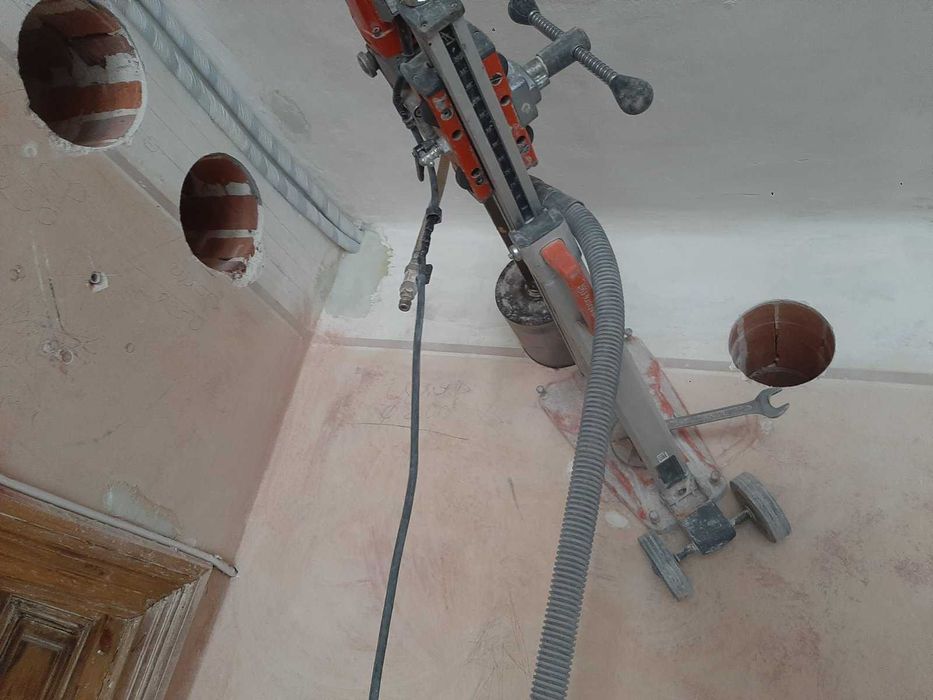 Алмазне буріння, свердління отворів. Монтаж рекуператорів