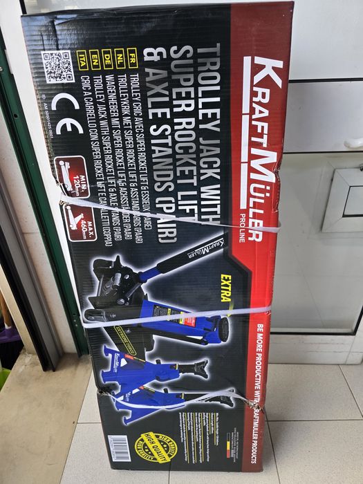 Macaco hidráulico 3 toneladas com preguiças