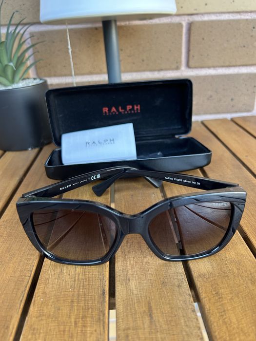 Óculos de sol pretos Ralph Lauren
