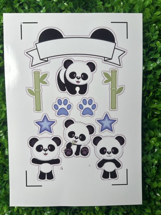 Topper de bolo com nome e idade (apenas com corte)