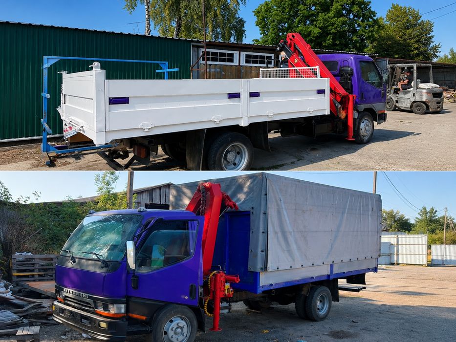 Виготовлення самоскидів ,  маніпуляторів та евакуаторів на базі Mitsubishi Canter Fuso