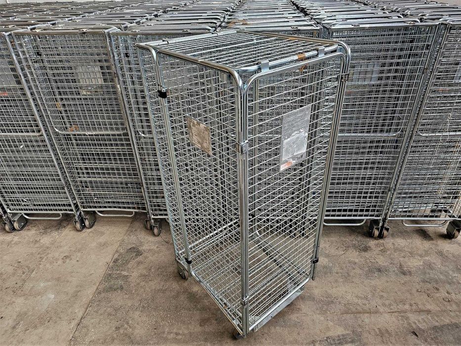 Wózek Magazynowy Transportowy Kosz Siatkowy Kurierski Gniazdowy