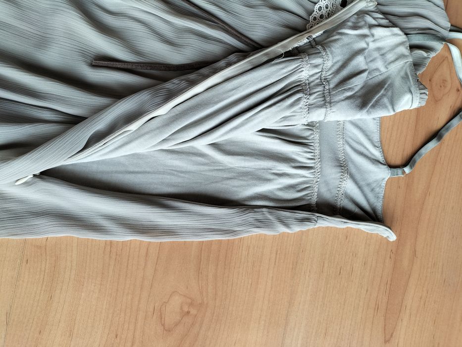 Vestido de alças forrado