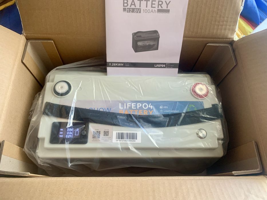 Акумулятор lifepo4 - sandisolar 100ah 12v 1280wh + BMS - новий