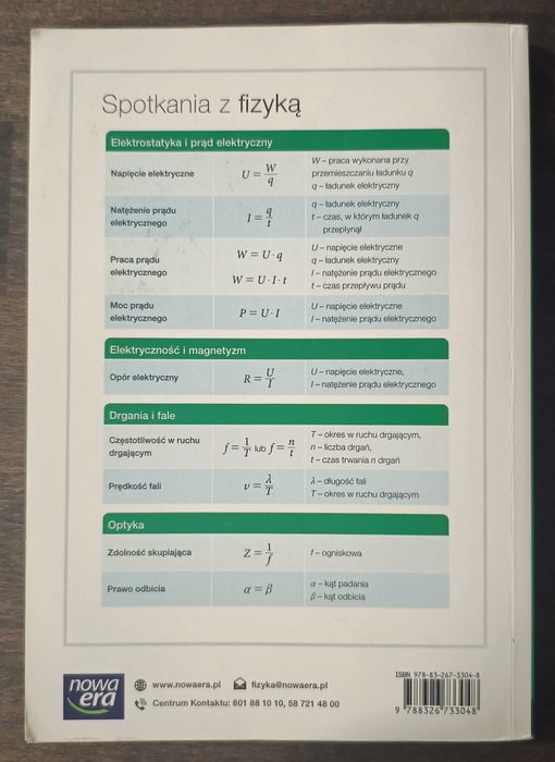 Podręcznik do fizyki dla klasy 8 (nowa era )
