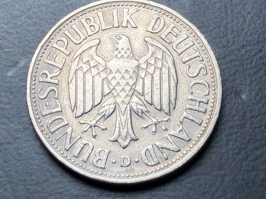 Alemanha 1950 - 1 Mark Letra D - Niquel