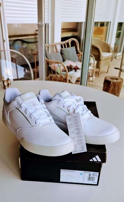 Sapatos de Golfe Adidas Retrocross  Brancos - NOVOS! (Tam. 41