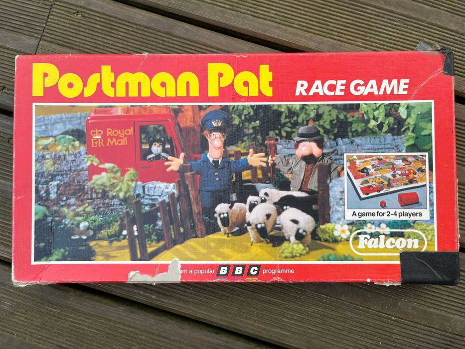 Stara gra planszowa Falcon Postman Pat Race game
