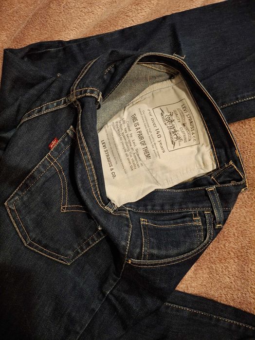 Dżinsy damskie LEVIS granatowe