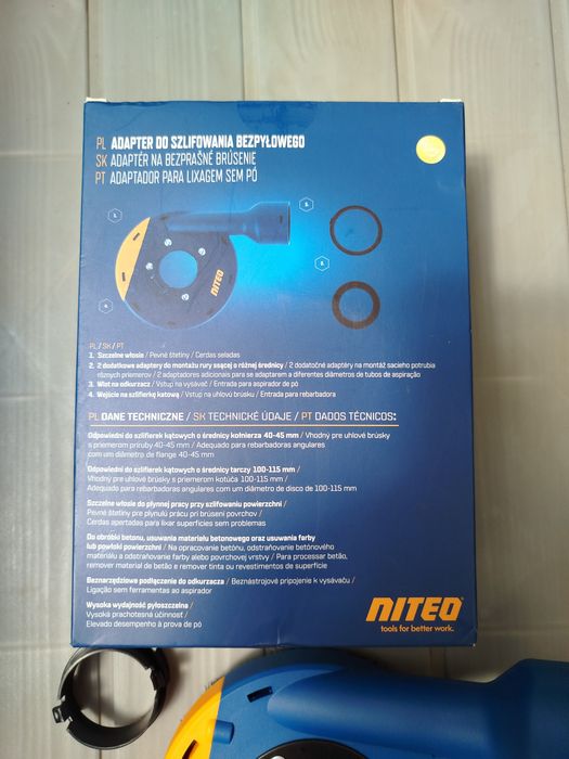 Niteo Adapter do Szlifowania Bezpyłowego Średnica tarczy 100-115mm