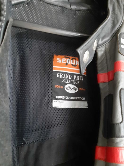 Blusão motard Segura em pele