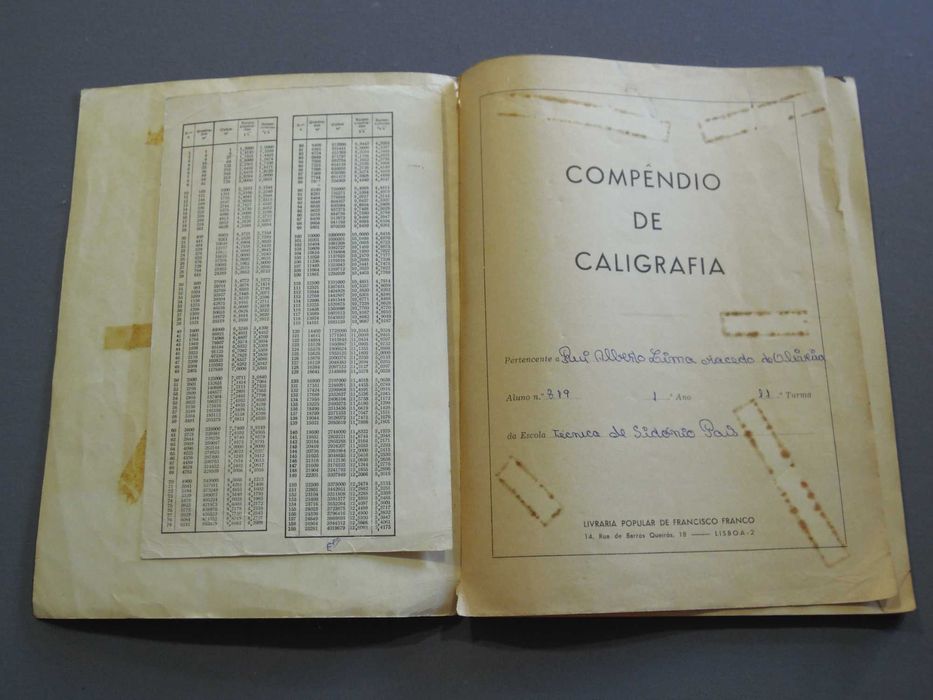 Livro Compêndio de Caligrafia