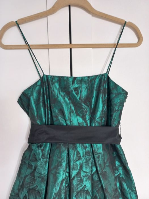 Vestido verde metalizado
