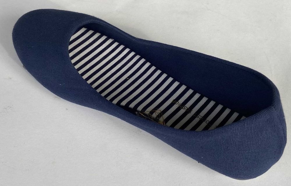 Granatowe materiałowe baleriny rozm.37 (T140)