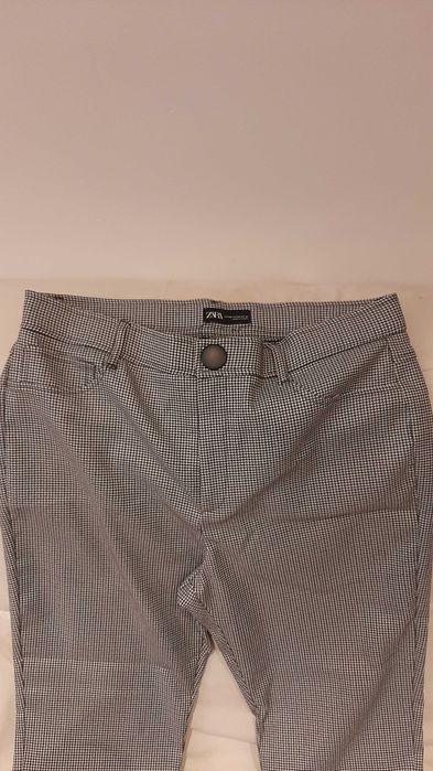 Calças xadrez Zara xxl