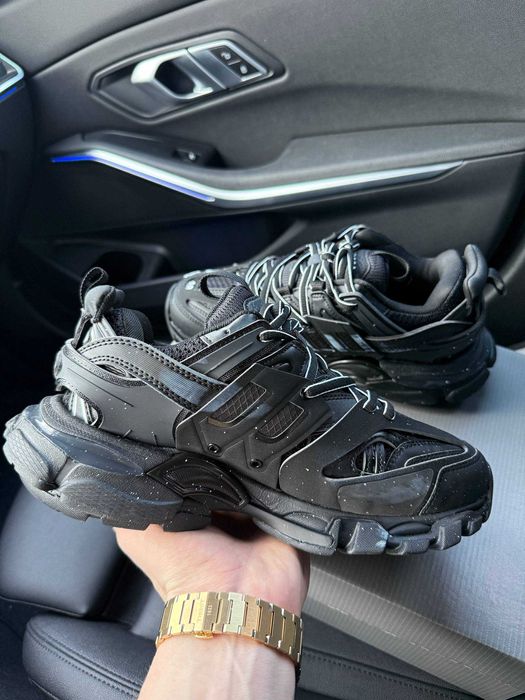 !SALE! Balenciaga Track Signature Black White 36 37 38 39 40 41 42 43