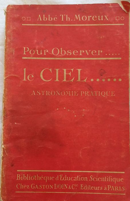 Astronomia Ano 1938 Pour Observer le Ciel Raro