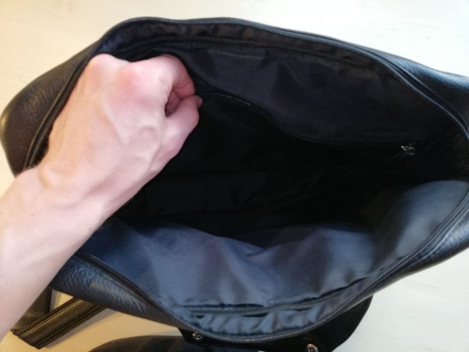 Діловий портфель-сумка з натуральної шкіри 40х30х10 см