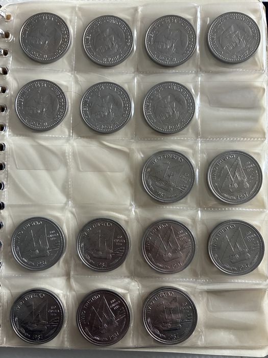 Coleção Moedas Comemorativas 100 Escudos 1980/91