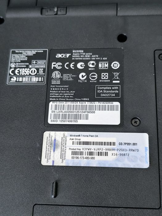 Acer Aspire 7739 ZG używany stan bdb