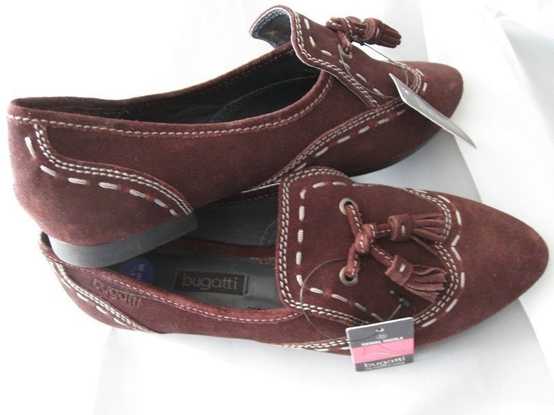 bugatti lordsy baleriny mokasyny burgund 36