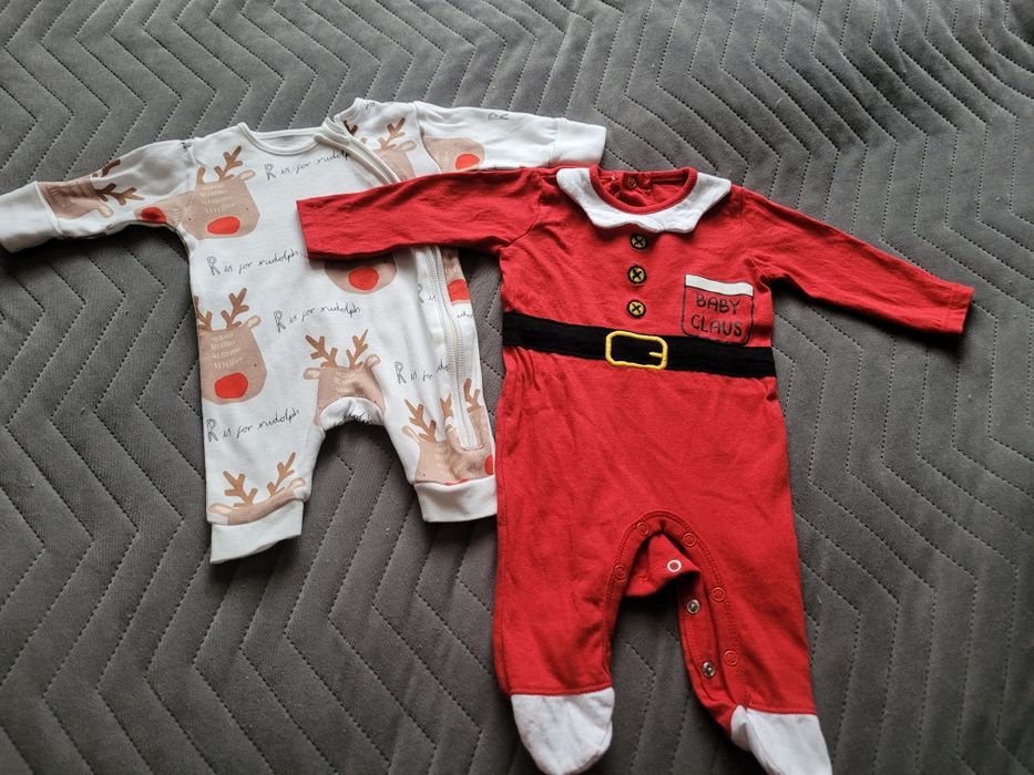 Pajacyk świąteczny komplet dla maluszka