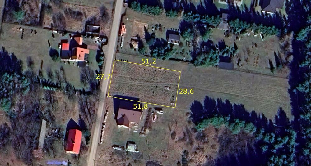 Działka budowlana 1450 m2