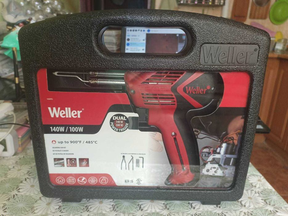 Электропаяльник импульсный профессиональный Веллер. USA 120 V. Top