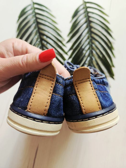 Мокасини джинсові для хлопчика Timberland, розмір 34-35, кеди для хлоп